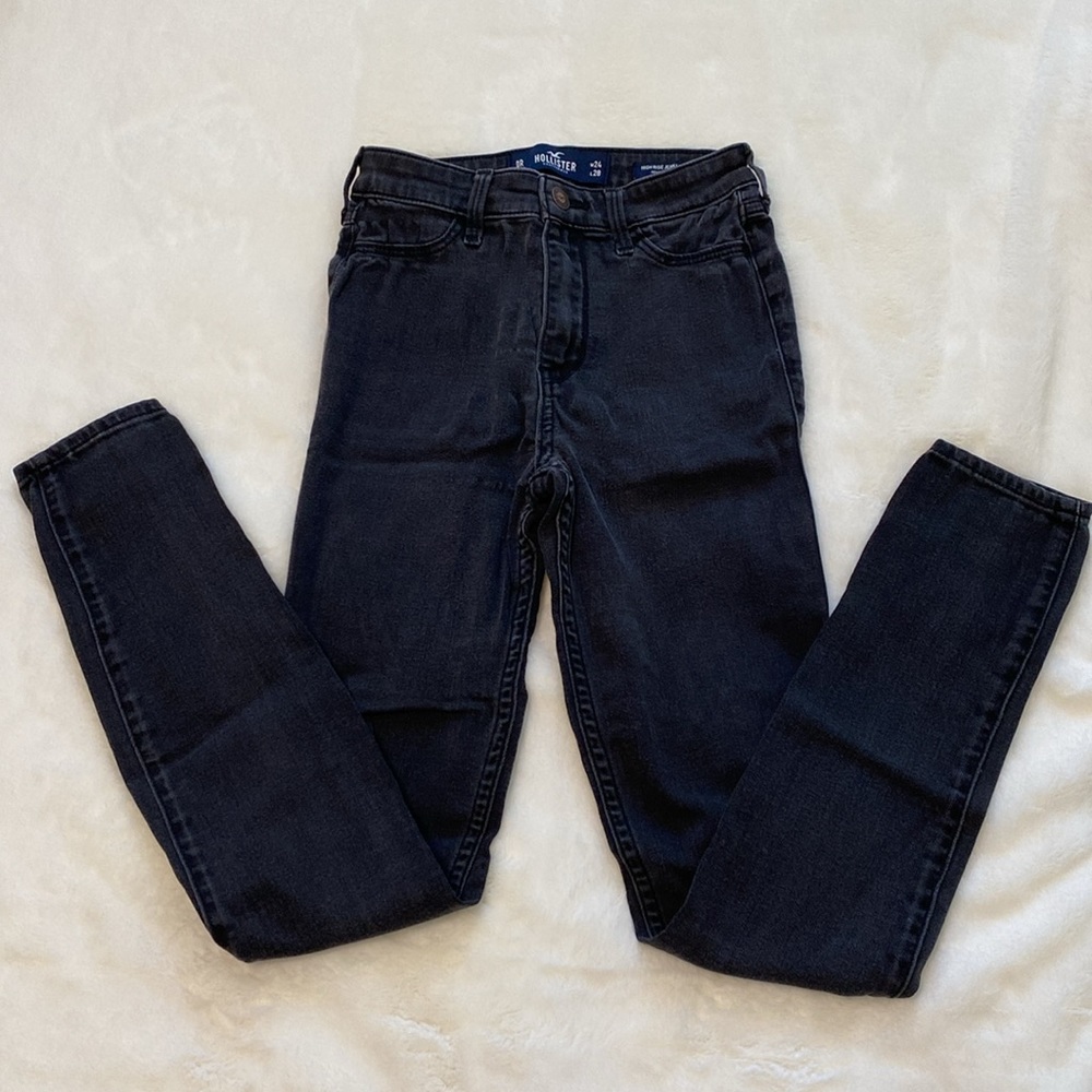 Hollister High Rise Jean Legging Black Size 24 or 0 Advanced Stretch
